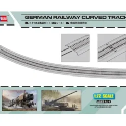 Hobby Boss Models 82910 1:72 German Railway Curved Track Plastic Model Kit - Your Source for Gaming Essentials