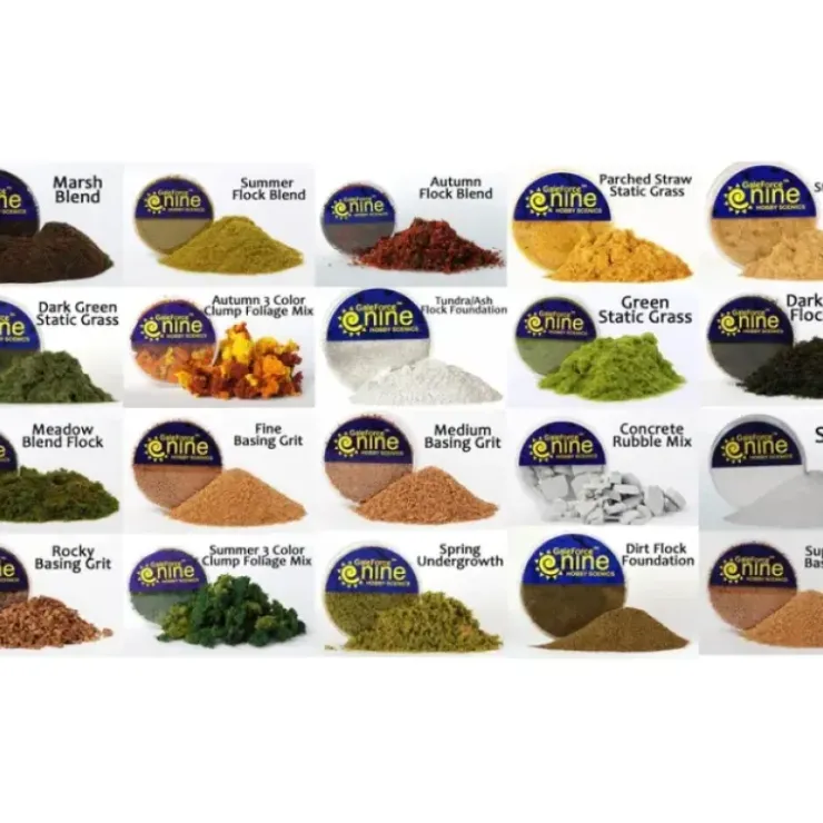 Tabletop Miniatures>Hobby Round Container of Basing and Scenery Flock Blends Grit - Choose Your Type - Your Source for Gaming Essentials