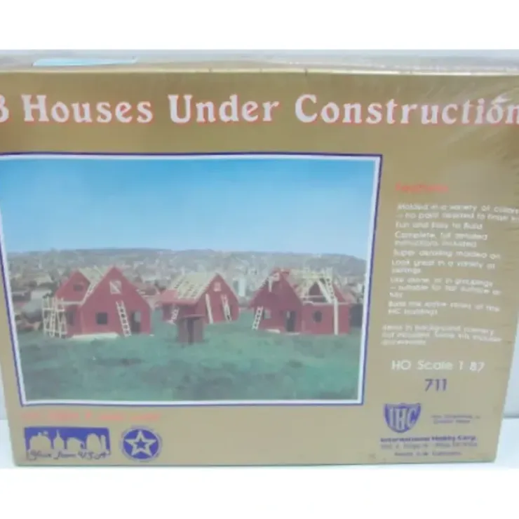 IHC 711 HO Scale 3 Houses Under Construction Building Kit - Your Source for Gaming Essentials