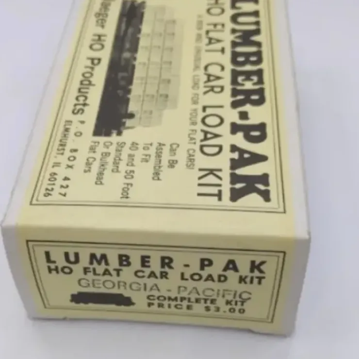 Jaeger HO Products 6820 HO Georgia-Pacific Bulkhead Flat Car Lumber Load Kit - Your Source for Gaming Essentials