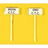 JL Innovative Design 838 HO Begin/End C.T.C. Sign Set (Pack of 2) - Your Source for Gaming Essentials
