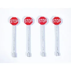 JL Innovative Design 851 HO Custom Street Signs Stop Sign Red (Pack of 4) - Your Source for Gaming Essentials