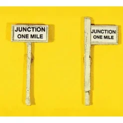 JL Innovative Design 837 HO Junction One Mile Sign Set (Pack of 2) - Your Source for Gaming Essentials