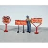 JL Innovative Design 467 HO Phillips 66 Gas Station Curb Signs (Set of 3) - Your Source for Gaming Essentials