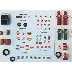JL Innovative Design 505 HO Post 1940's Gas Station Detail Set (16) w/54 Signs - Your Source for Gaming Essentials