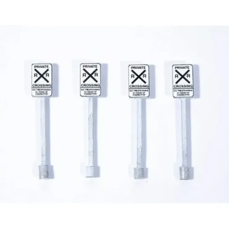 JL Innovative Design 854 HO Private Railroad Crossing Sign Set (Pack of 4) - Your Source for Gaming Essentials