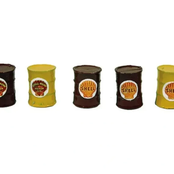 JL Innovative Design 564 HO Shell Oil Company Custom Oil Barrel (Set 5) - Your Source for Gaming Essentials