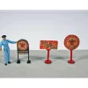JL Innovative Design 462 HO Texaco Vintage Gas Station Curb Signs (Set of 3) - Your Source for Gaming Essentials