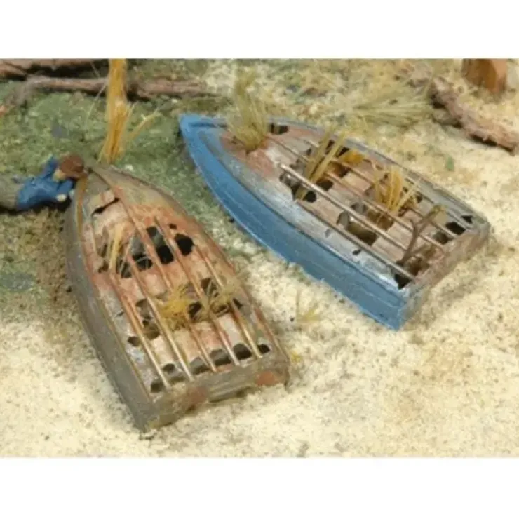 JL Innovative Design 449 HO Unpainted Cast Metal Rotted Boats (Pack of 2) - Your Source for Gaming Essentials
