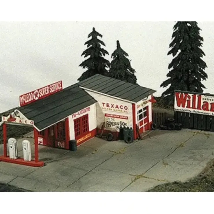 JL Innovative Design 310 N McLeod Super Service Gas Station Wooden Kit - Your Source for Gaming Essentials