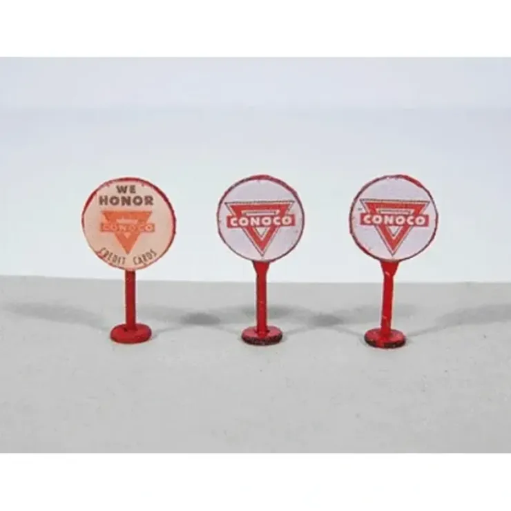 JL Innovative Design 361-469 Vintage Gas Station Curb Signs Conoco pkg(3) - Your Source for Gaming Essentials