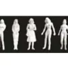 JTT Scenery Products 97107 1:48 Figures/Female 1/4''=1'-0'' White - Your Source for Gaming Essentials