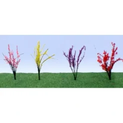 JTT Scenery Products 95545 HO 1/2" - 3/4" Assorted Flower Bushes (Pack of 40) - Your Source for Gaming Essentials