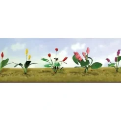 JTT Scenery Products 95561 HO 1/2" Assorted Flower Plants Set #2 (Pack of 12) - Your Source for Gaming Essentials