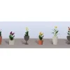 JTT Scenery Products 95572 HO Flower Plants Potted Assortment Set #4 (Pack of 6) - Your Source for Gaming Essentials