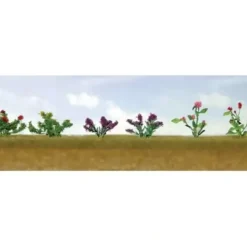 JTT Scenery Products 95558 O 3/4" Assorted Flower Plants Set #1 (Pack of 10) - Your Source for Gaming Essentials