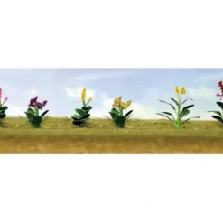 JTT Scenery Products 95564 O 1" Assorted Flower Plants Set #4 (Pack of 10) - Your Source for Gaming Essentials