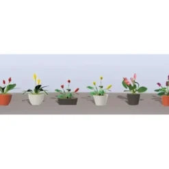 JTT Scenery Products 95570 O Flower Plants Potted Assortment Set #3 (Pack of 6) - Your Source for Gaming Essentials
