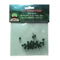 JTT Scenery Products 94331 Z 3/16-1/2" Dark Green Micro-Tree (Pack of 30) - Your Source for Gaming Essentials