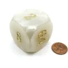 Dice>Jumbo Backgammon 36mm Doubling Cube Dice - White - Your Source for Gaming Essentials
