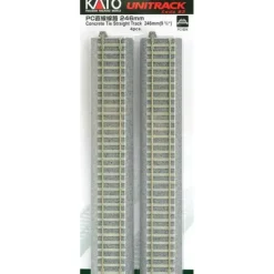 Kato 2-152 HO 9-3/4" Concrete Tie Straight UniTrack (Pack of 4) - Your Source for Gaming Essentials