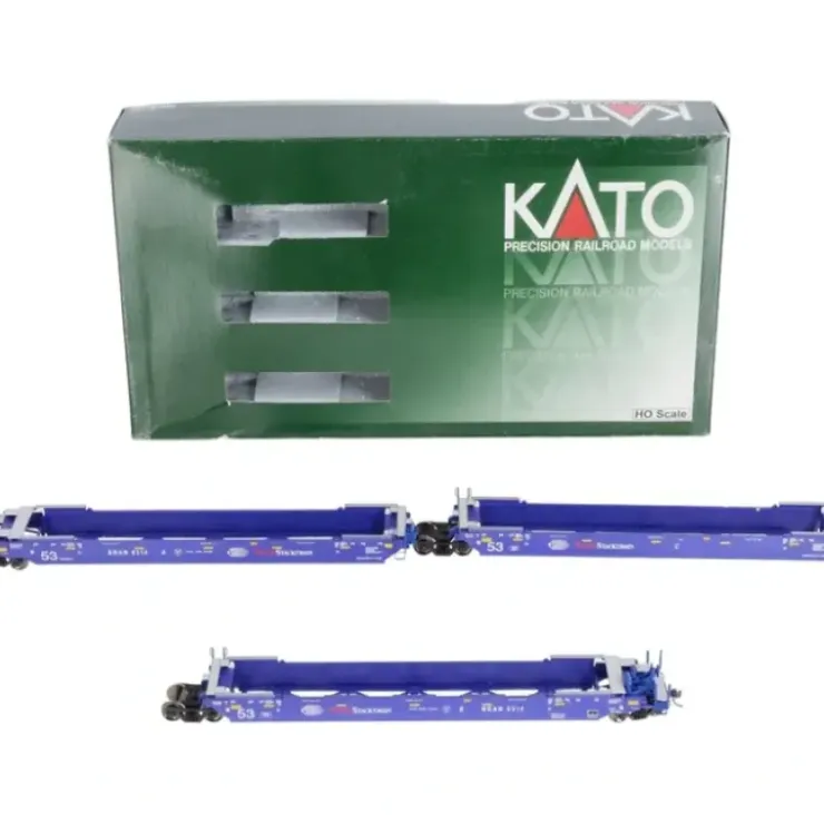 Kato 30-9040 HO Gunderson Maxi IV 3-Unit Well Car - Ready to Run - Your Source for Gaming Essentials