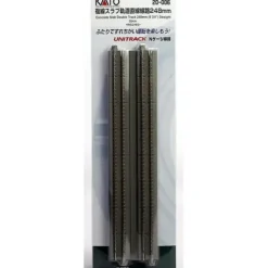 Kato 20-006 N 9-3/4" Ground Level Concrete Double Straight Unitrack (Pack of 2) - Your Source for Gaming Essentials