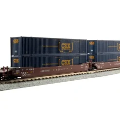 Kato 106-6169 N MAXI-IV 53' Stack Car 3pk AOK #55353 w/CSX Containers - Your Source for Gaming Essentials