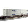 Kato 106-6167 N MAXI-IV 53' Stack Car 3pk BNSF #254000 w/Swift Containe - Your Source for Gaming Essentials