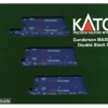 Kato 106-6166 N Pacer Maxi-IV 53' Stack Car #6303 w/Pacer Containers (Pack of 3) - Your Source for Gaming Essentials