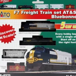 Kato 106-6273 N Santa Fe EMD F7 Diesel Freight Train-Only Set Standard DC - Your Source for Gaming Essentials