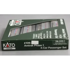 Kato 106-3522 N Scale Amtrak Phase I 4-Car Passenger Set - Your Source for Gaming Essentials