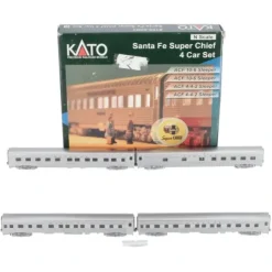 Kato 106-6003 N Scale Santa Fe Super Chief 4-Car Passenger Set - Your Source for Gaming Essentials