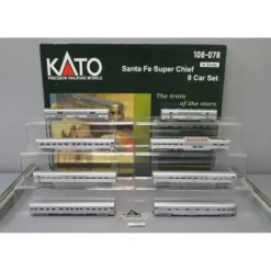 Kato 106-078 N Scale Santa Fe Super Chief' 8-Car Passenger Set - Your Source for Gaming Essentials