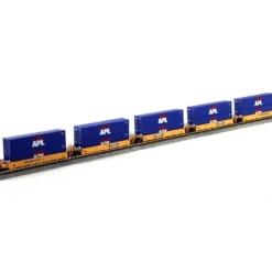 Kato 106-6141 N TTX 5-Unit Stack Car #75067 w/40' APL Containers - Your Source for Gaming Essentials