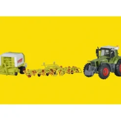 Kibri 12233 HO Fendt Tractor with Claas Hay Rake and Baler Plastic Model Kit - Your Source for Gaming Essentials