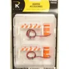 K-Line K-014102 O Hazard Barricades W/Flashing Lights (Pack of 2) - Your Source for Gaming Essentials