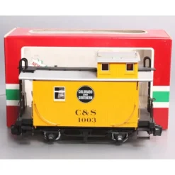 LGB 43650 Colorado & Southern 1003 Short Yellow Caboose w/Metal Wheels VG/Box - Your Source for Gaming Essentials