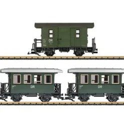 LGB 39079 G German State Railroad DR Franzburger Kreisbahn 3-Car Passenger Set - Your Source for Gaming Essentials