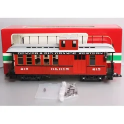 LGB 4075 G Scale Denver & Rio Grande Western Deluxe Drovers Caboose LN/Box - Your Source for Gaming Essentials