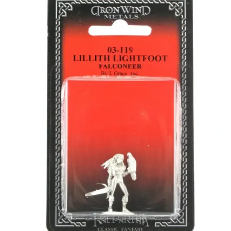 Tabletop Miniatures>Lillith Lightfoot Falconer #03-119 Classic Ral Partha Fantasy RPG Metal Figure - Your Source for Gaming Essentials
