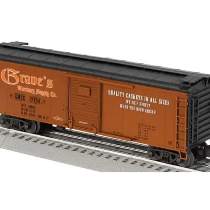Lionel 6-17768 Graves Mortuary Supply Round-Roof Boxcar - Your Source for Gaming Essentials