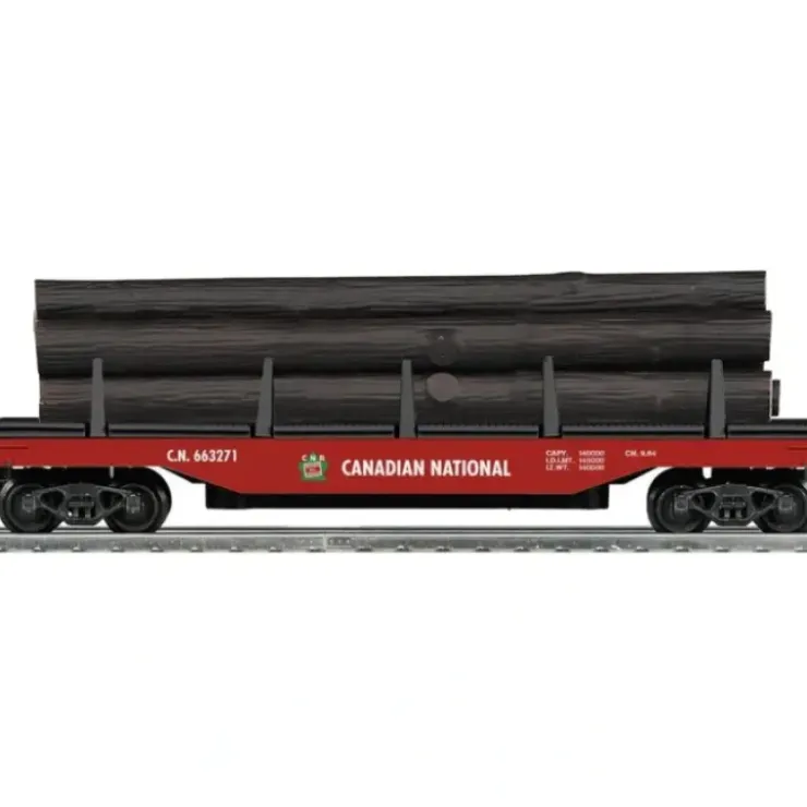 Lionel 6-21708 O Canadian National Operating Log Dump Car #663271 - Your Source for Gaming Essentials