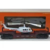 Lionel 6-16968 O Gauge Aviation Flatcar with Ertl Helicopter #6461 LN/Box - Your Source for Gaming Essentials
