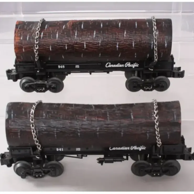 Lionel 6-27826 O Gauge Canadian Pacific Skeleton Log Car 2-Pack LN - Your Source for Gaming Essentials