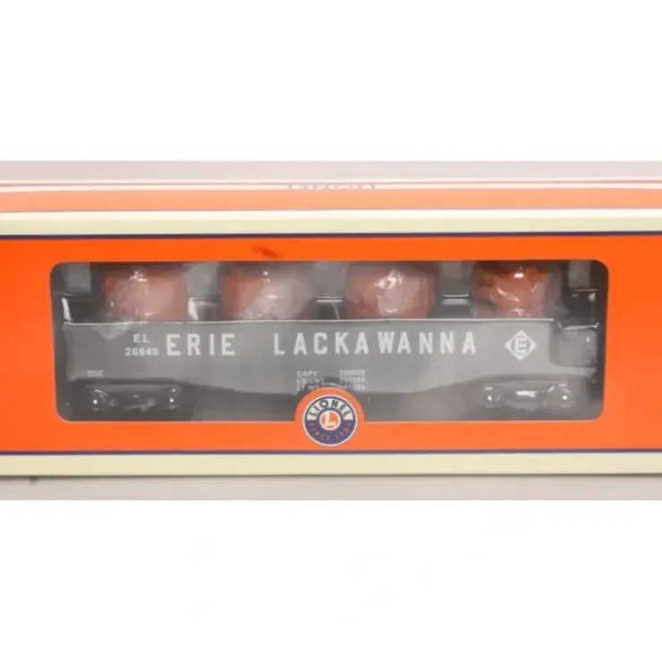 Lionel 6-26649 O Gauge Erie Lackawanna Gondola #26649 w/ Canisters - Your Source for Gaming Essentials