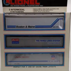 Lionel 6-12784 O Gauge Intermodal Containers 3-Pack - Your Source for Gaming Essentials