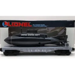 Lionel 6-16351 O Gauge Lionel Lines Flatcar with Navy Submarine NIB - Your Source for Gaming Essentials