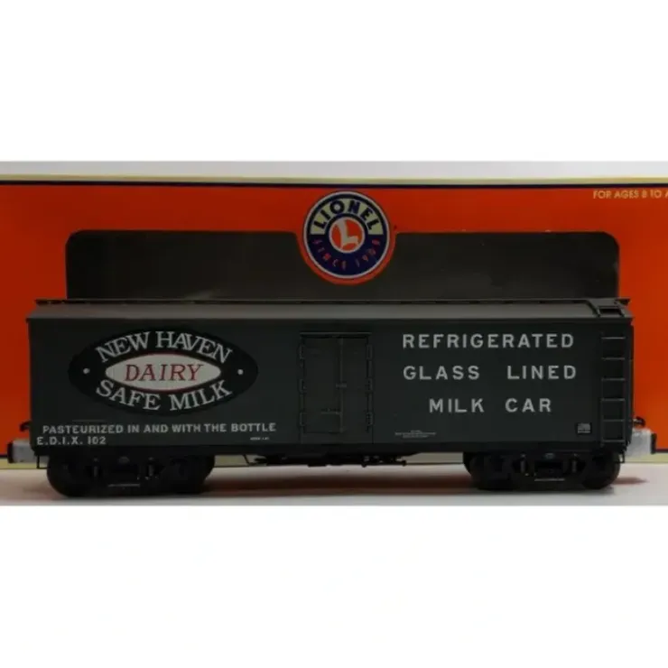 Lionel 6-17335 O Gauge New Haven Milk Refrigerator Car w/ Milk Tanks #102 LN/Box - Your Source for Gaming Essentials