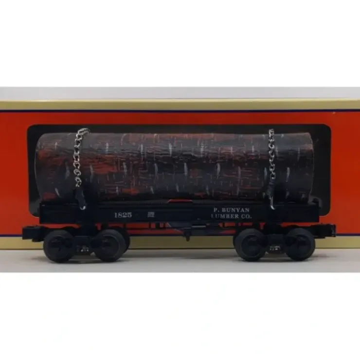 Lionel 6-27835 O Gauge P.Bunyan Lumber Co. Skeleton Log Car #1825 - Your Source for Gaming Essentials